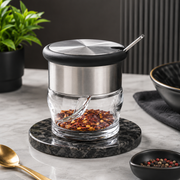 Acrylic Sugar Server with Stailnless