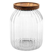 Glass Jar with Acacia Lid