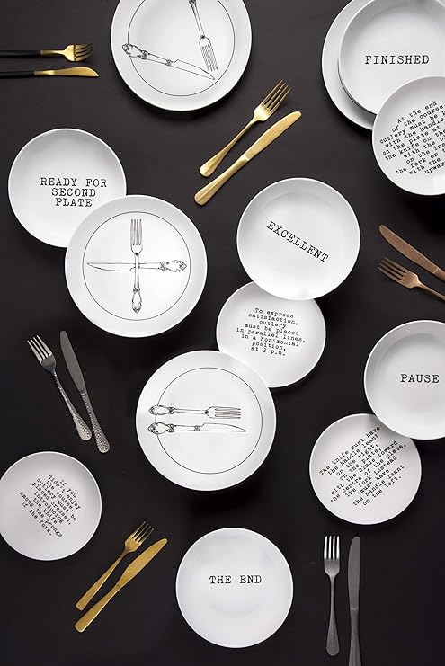 Galateo Dinner Set - 18-Piece Vintage Style Tableware