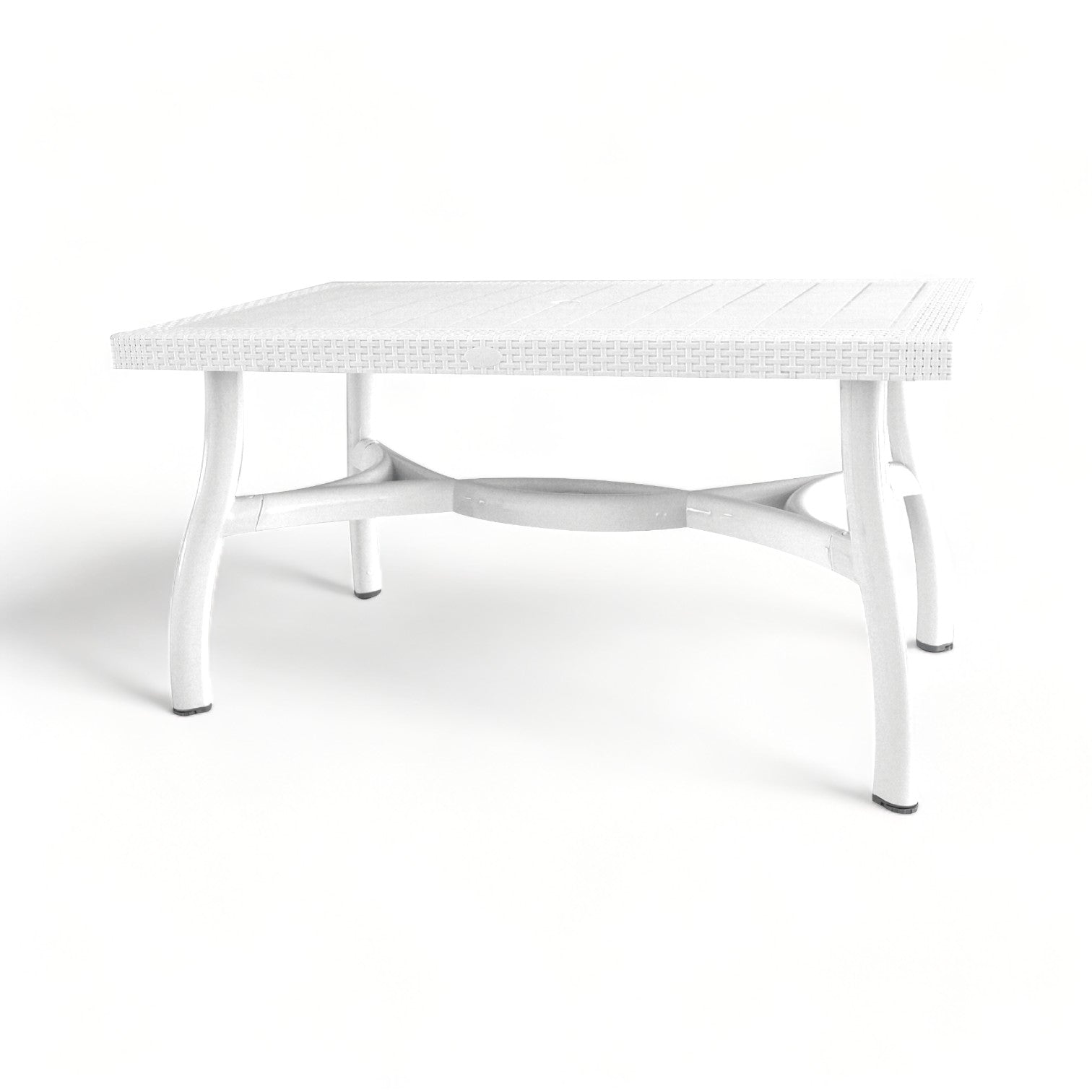 Rattan Rectangular Table - Plastic, Durable & Stylish