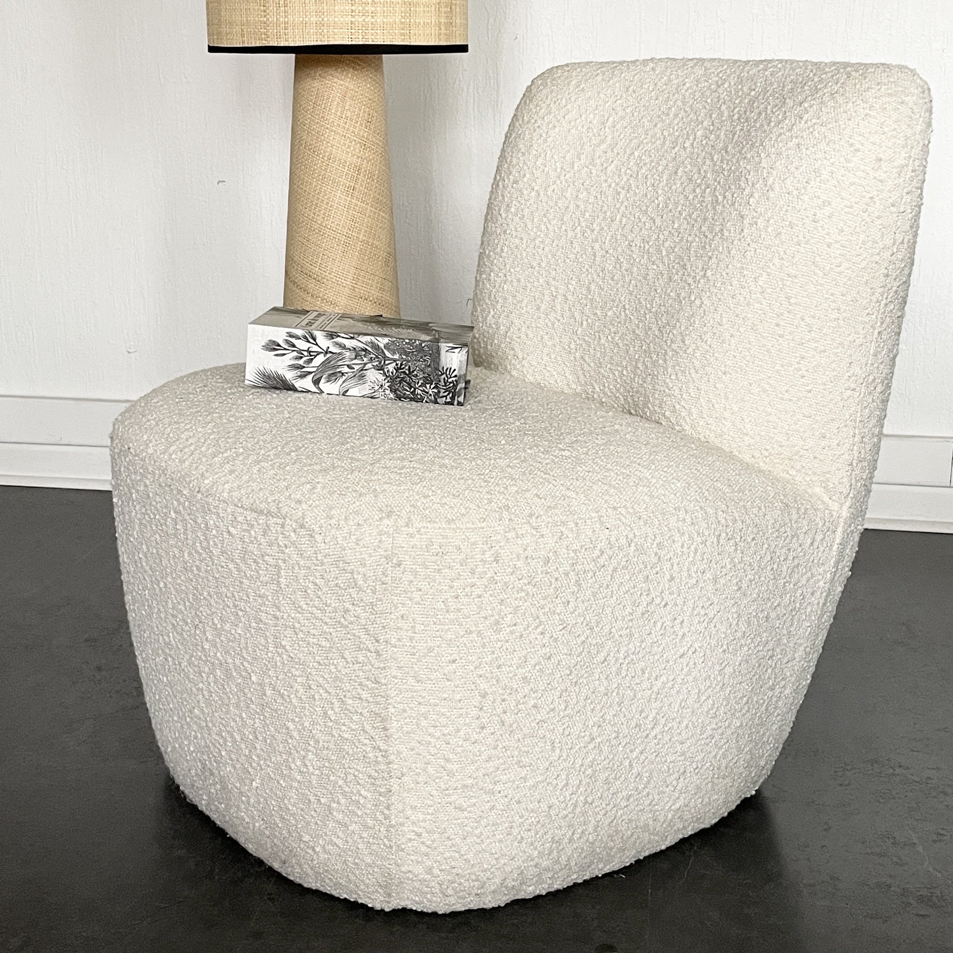 Eve Terry Fabric Relax Armchair Plush Modern Accent Chair