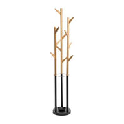 METAL/BAMBOO TREE COAT RACK