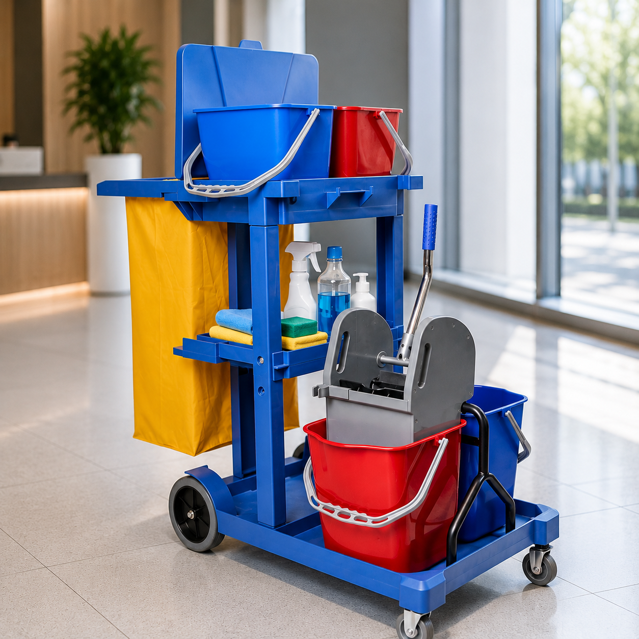 Multipurpose Cleaning Trolley