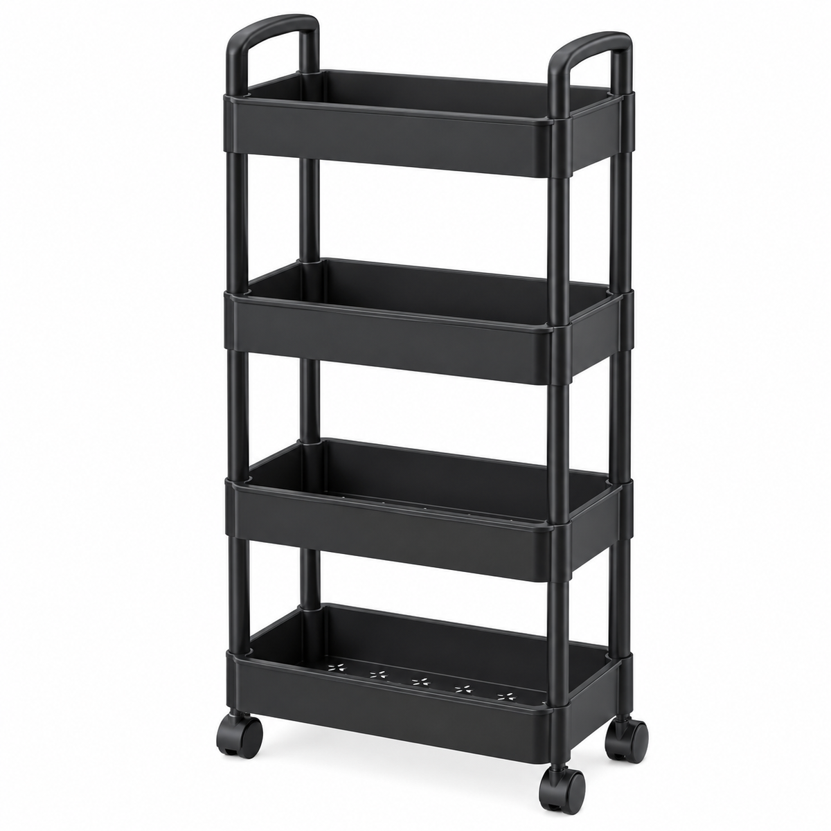 Plastic Rectangular Rack Trolley