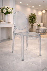 Plexi Dining Chair Transparent Acrylic 45 x 50 x 95 cm