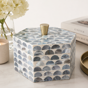 Hexagon Half Sphere MOP Decorative Box