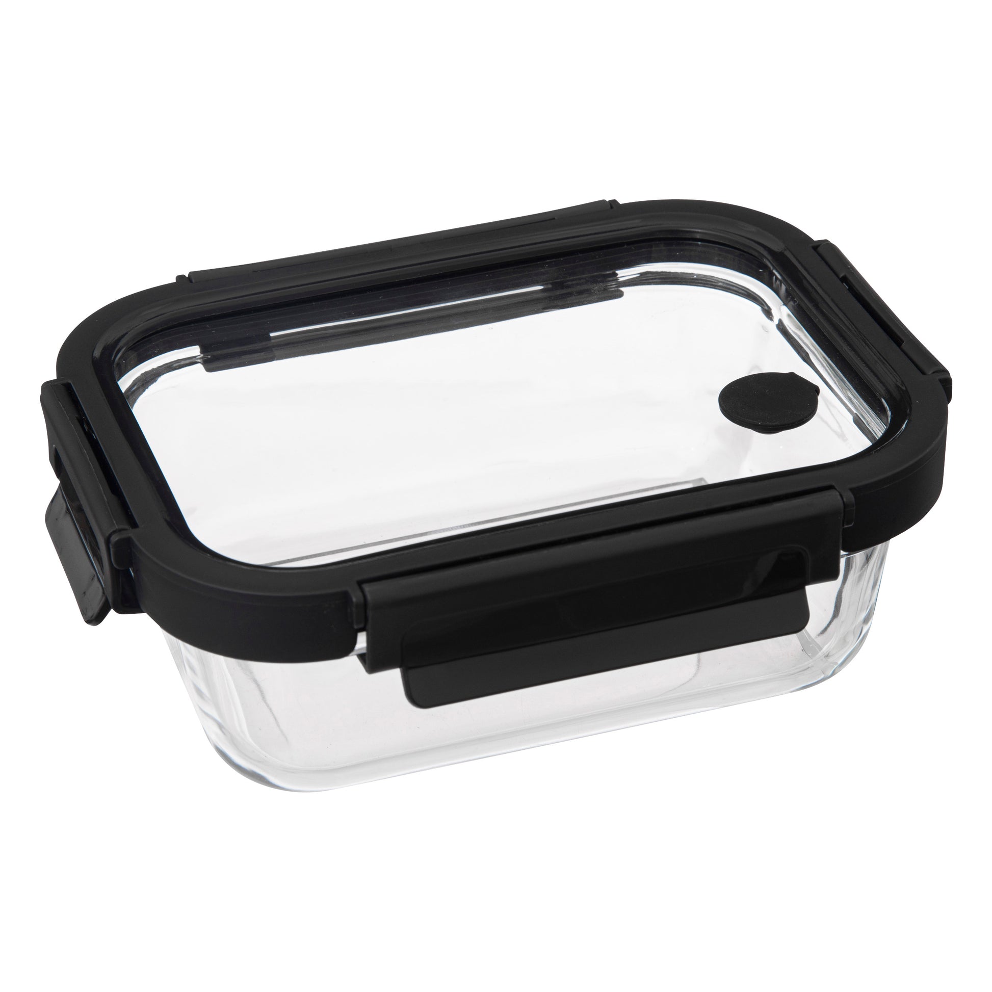 Clipeat Rectangular Glass Container - Borosilicate, Airtight Lid
