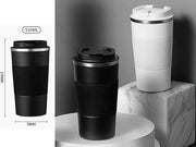 Black Stainless Steel Vacuum Travel Mug 500ml