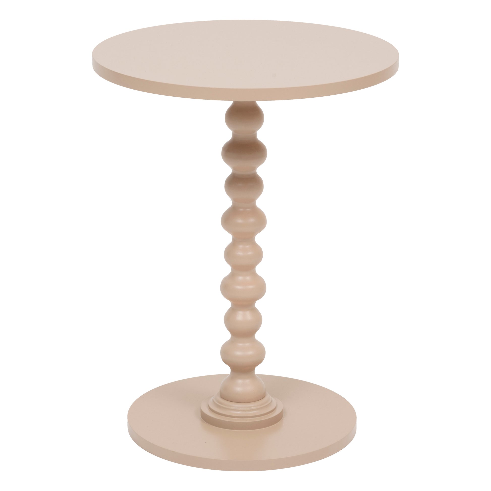 SideTable "Alix" Round Stained Wood Side Table D38 x H50 cm