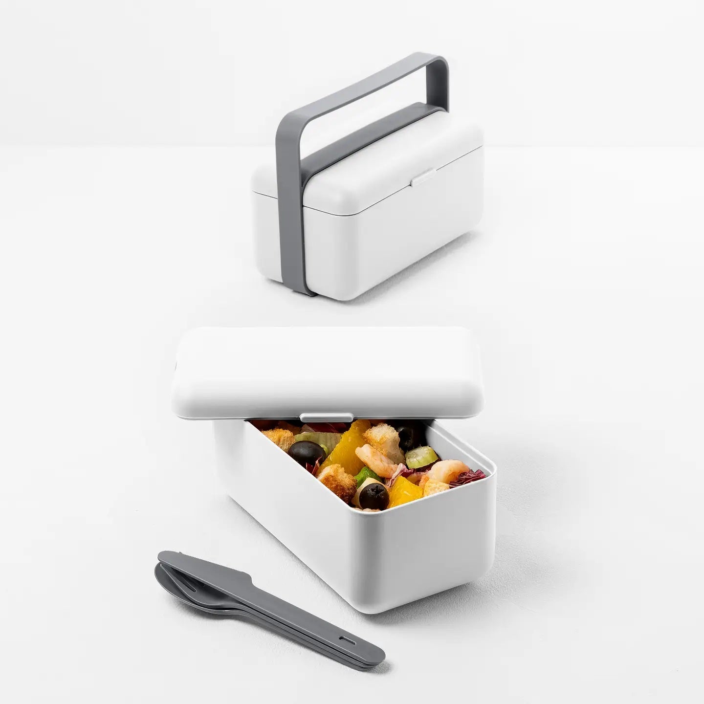 Lunchbox Bauletto with Internal Separator, Airtight Lid, and Phone Holder