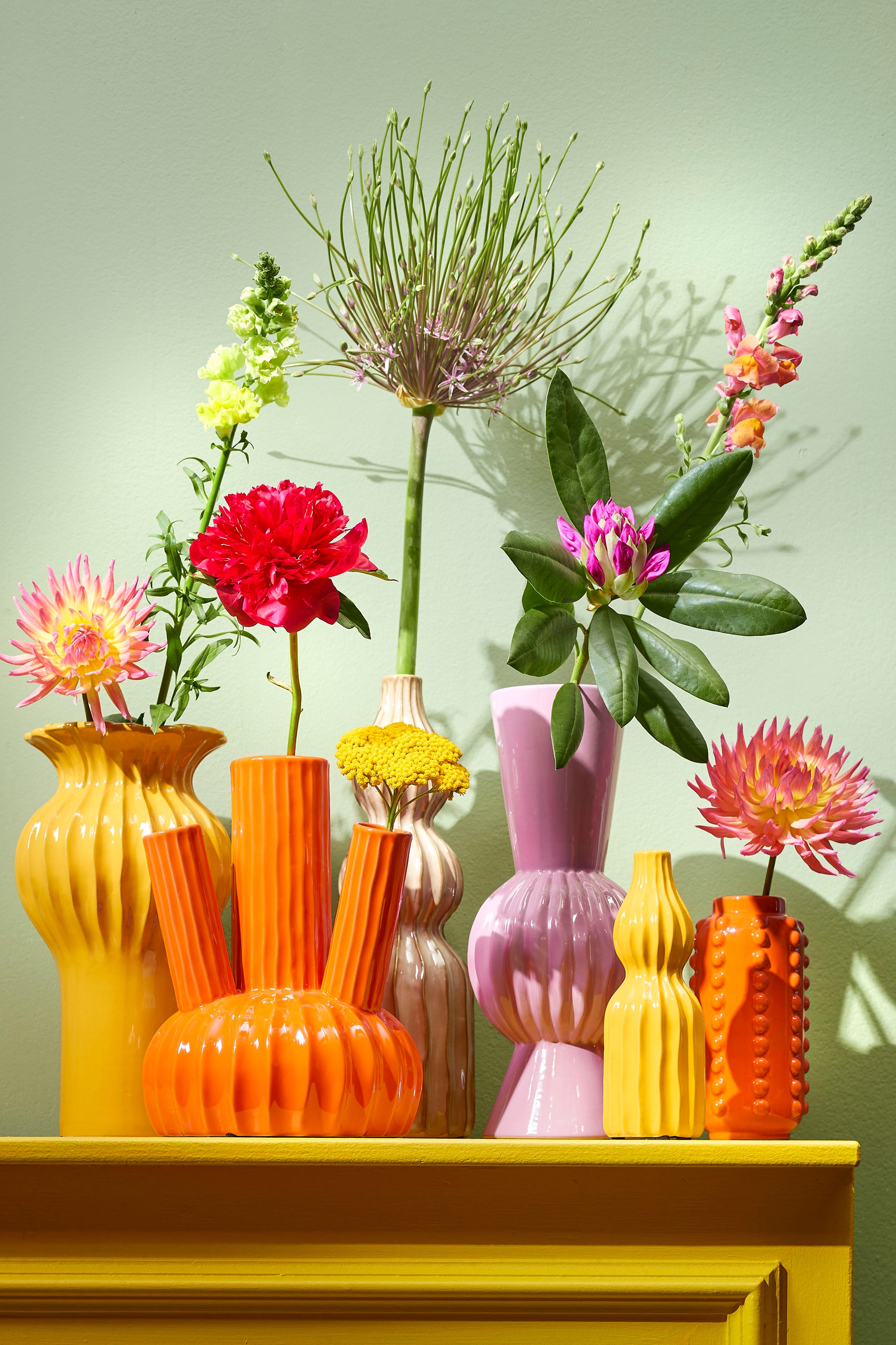 Felipe Ceramic Vase - Yellow