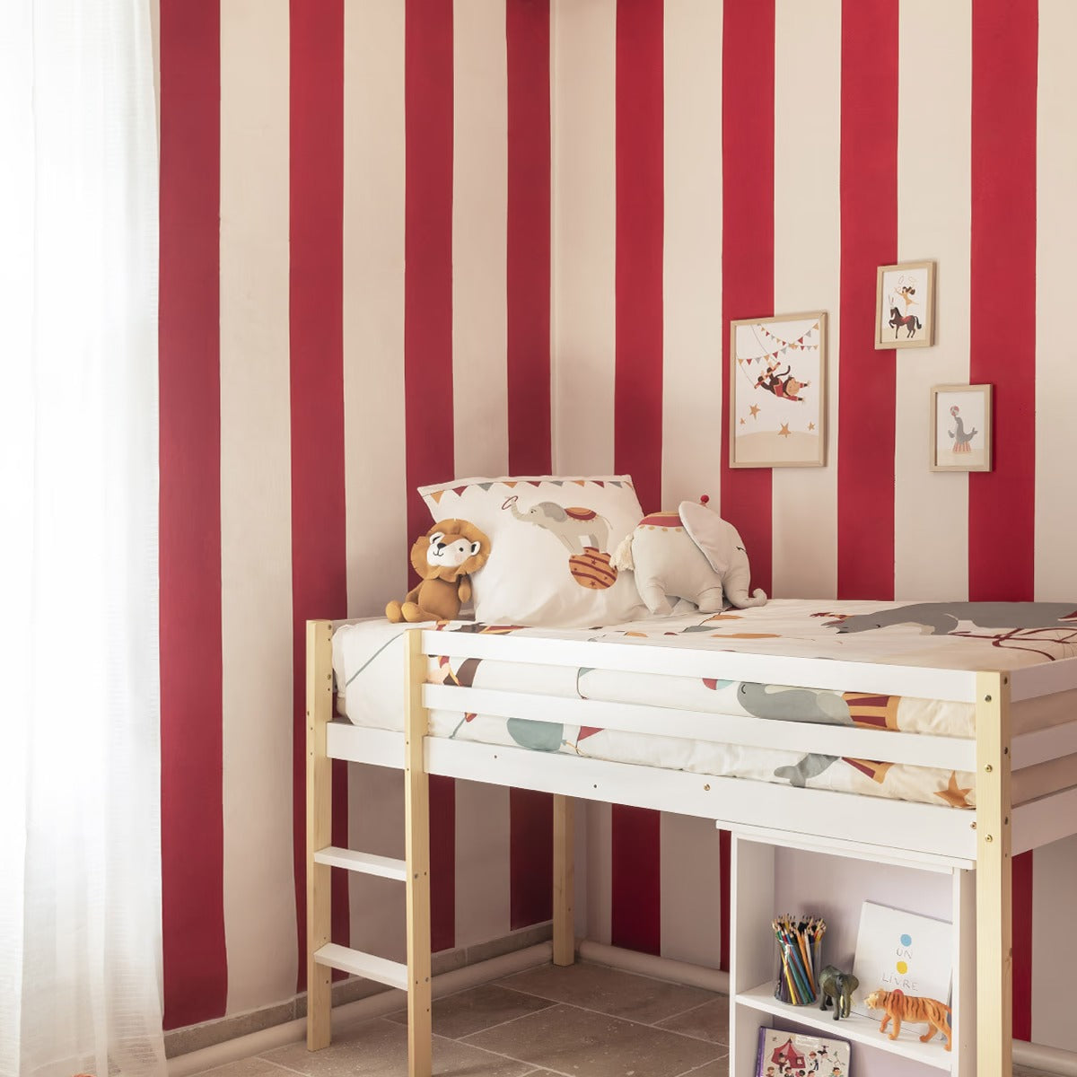 Circus Elephant Cushion - Children's Decorative Pillow