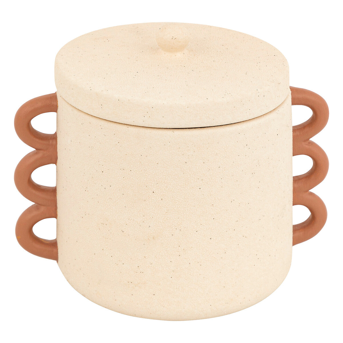 Wavy Bliss Ceramic Box with Decorative Sides