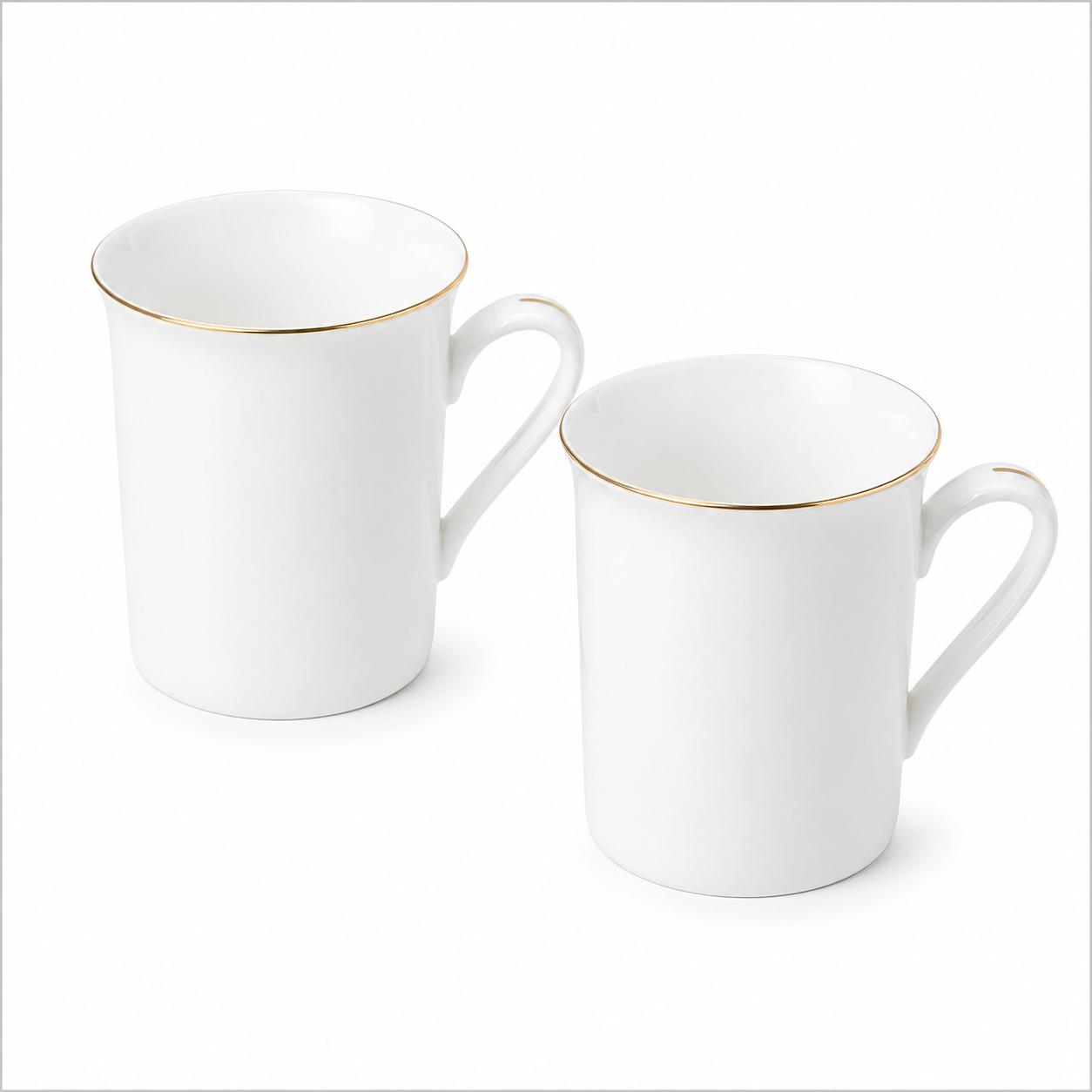 SET*2 MUG – WITH GOLD RIM
