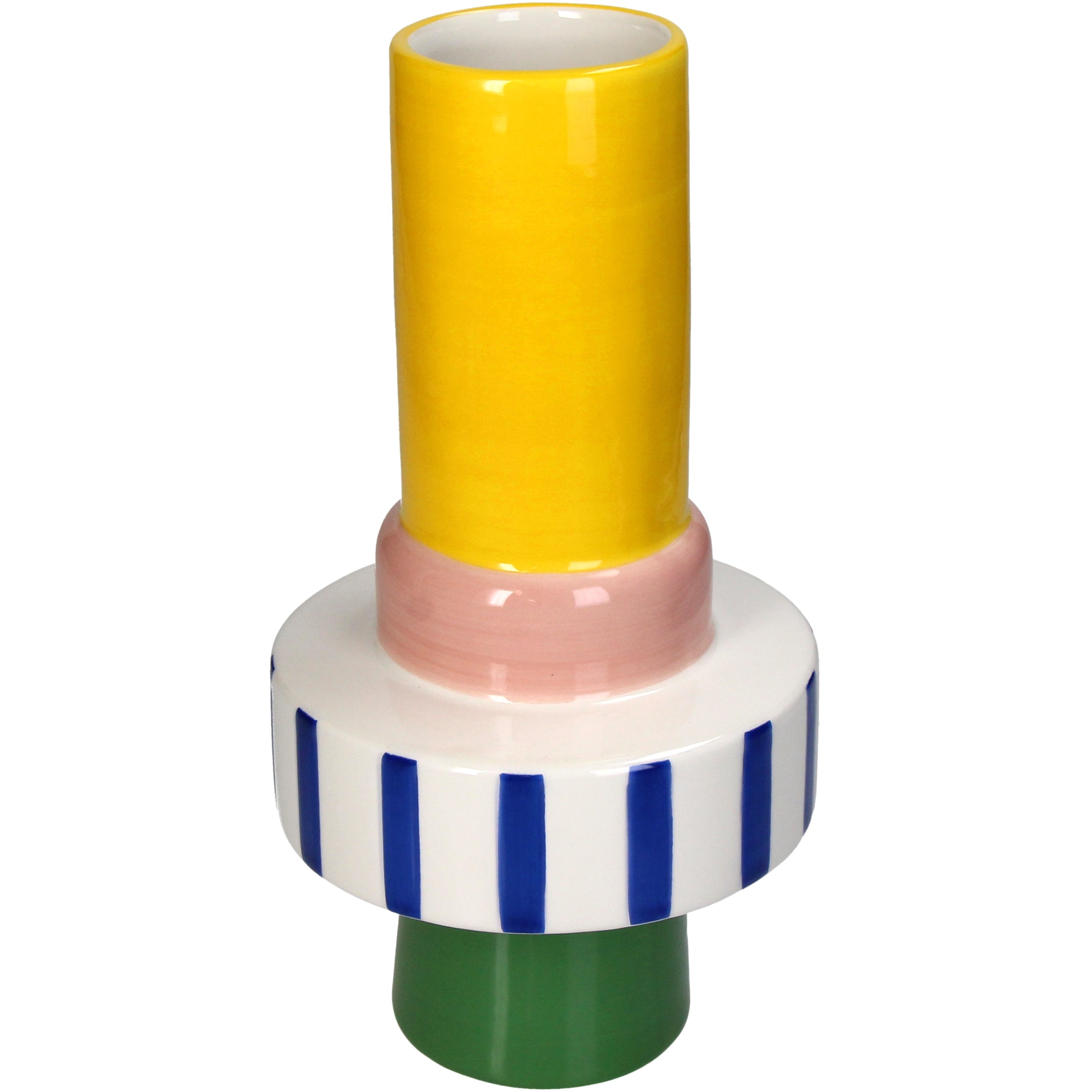 Multicolor Stoneware Vase