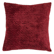 Lyno Cushion - 40 x 40 cm Burgundy Jacquard Flannel, OEKO-TEX