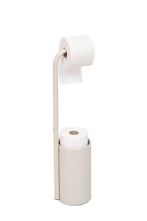 Toilet Pap Holder Linen Onyx - Floor-Standing Steel Paper Holder