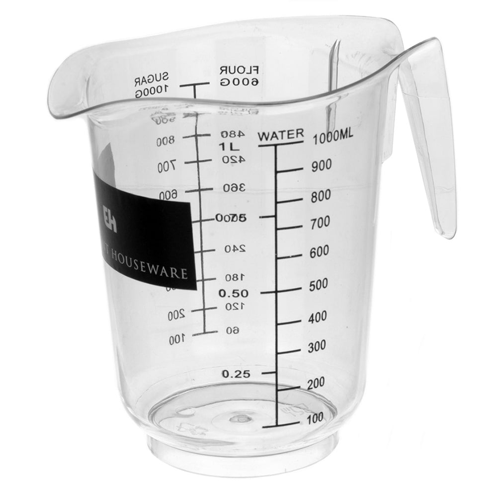 Transparent Plastic Measuring Jug - 1 Liter