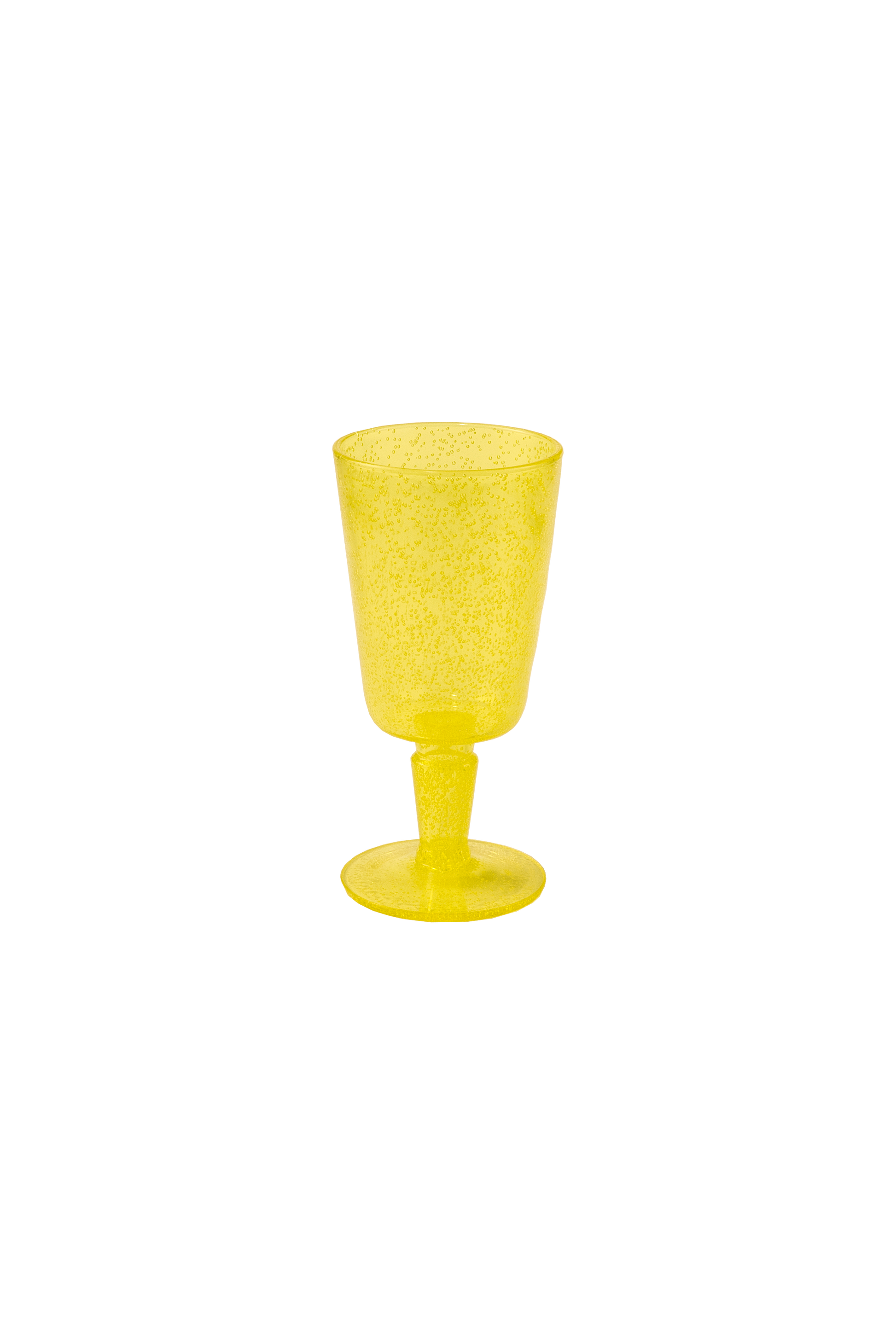 SYNTH GOBLET - Yellow Acrylic, 15.5 cm Height