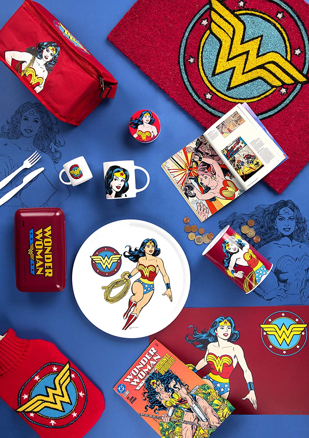 Wonder Woman Neoprene Thermal Bottle Cover