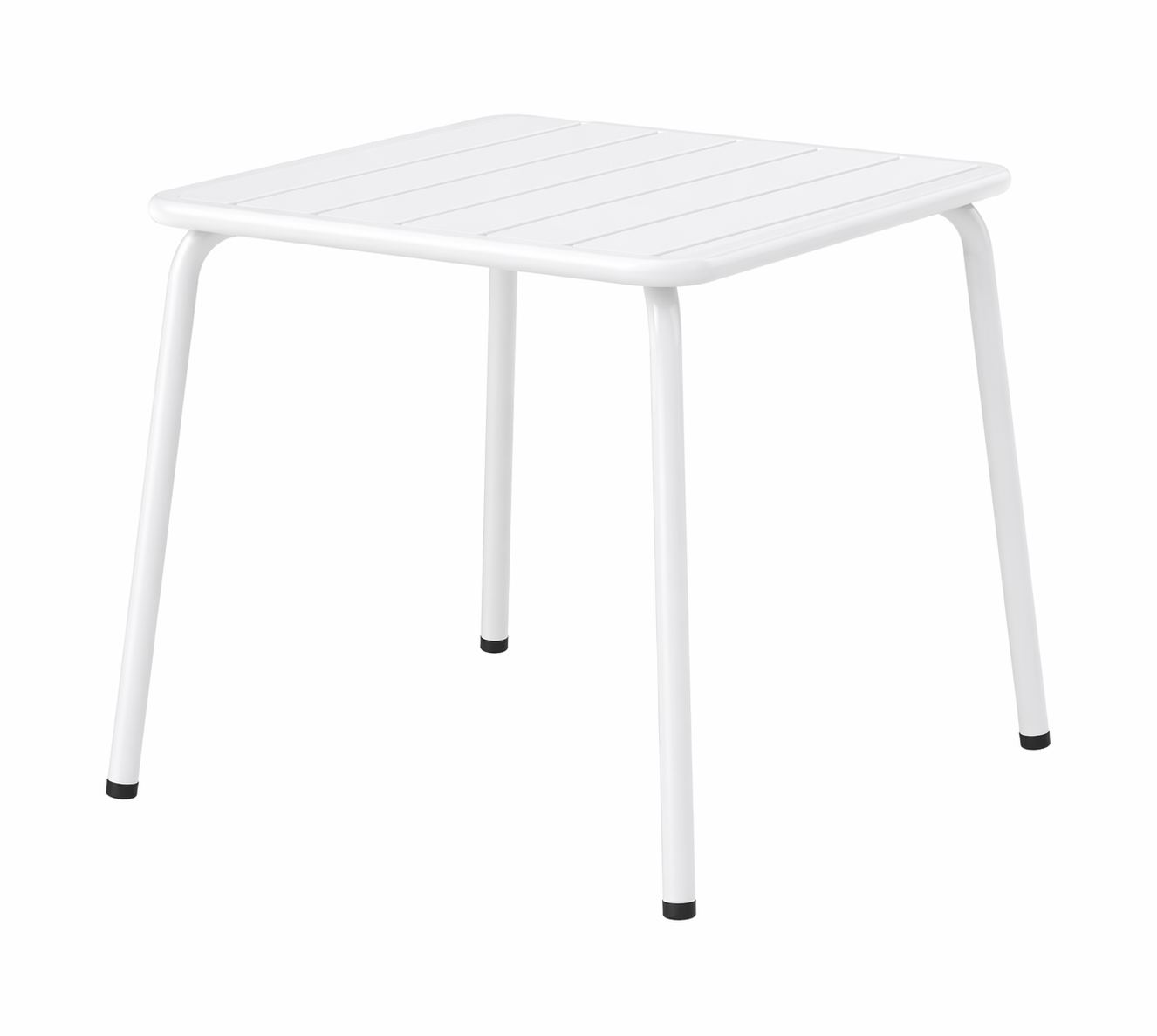 Square Table with Steel Frame