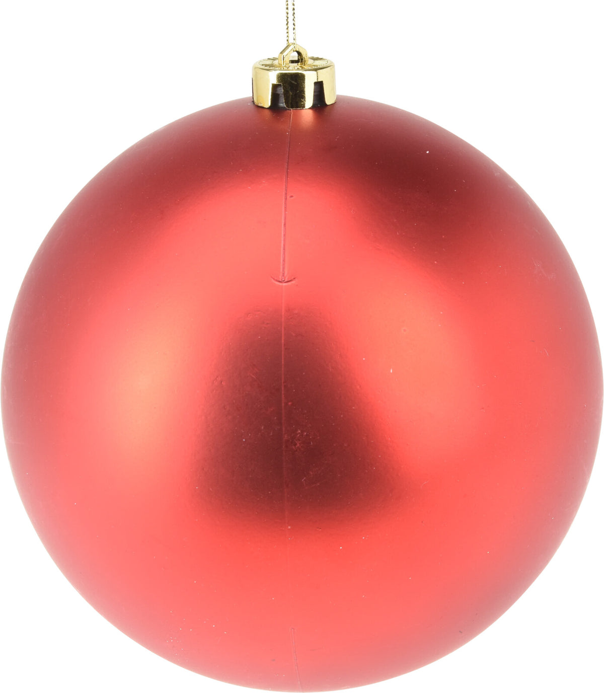 Xmas Ball 18 cm Plastic Christmas Bauble - Gold & Red Finishes
