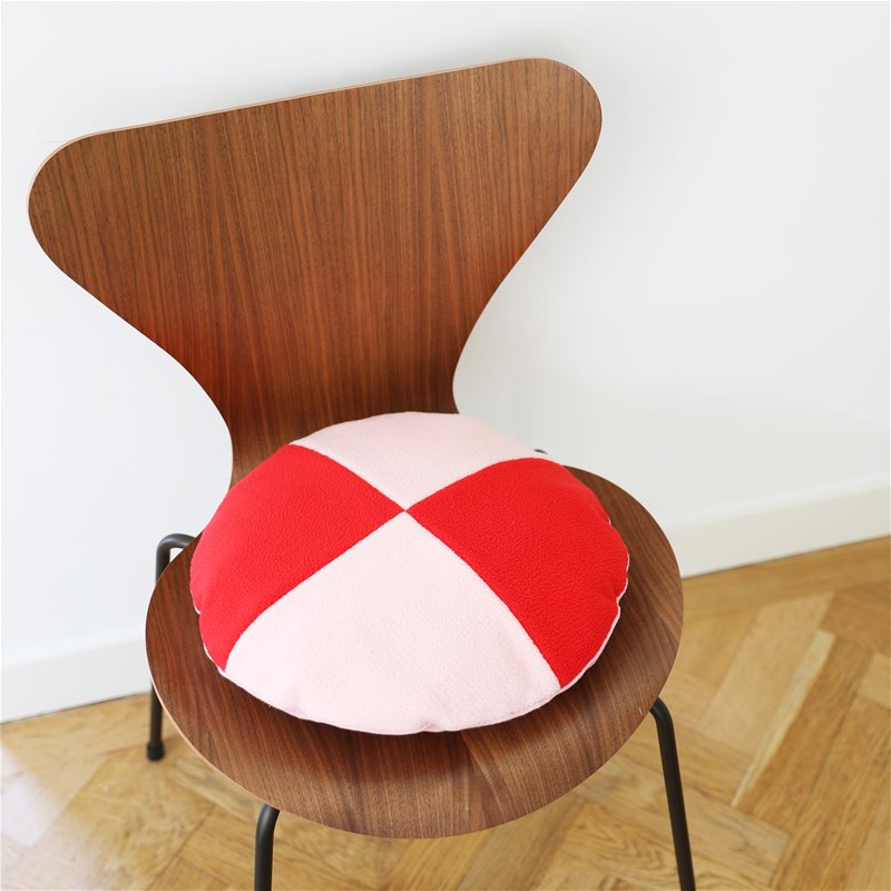 Round Cushion D.40 cm - 68% Polyester 32% Cotton with Inner Cushion