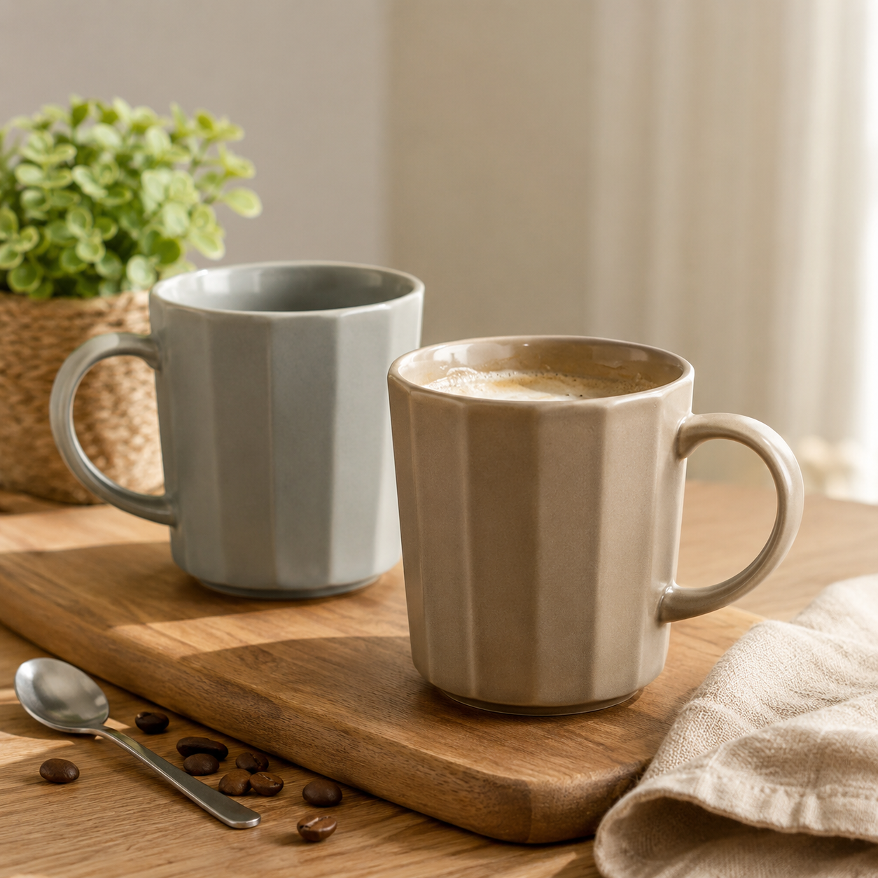 Vertical Line Mug – 475 ml (16 OZ)