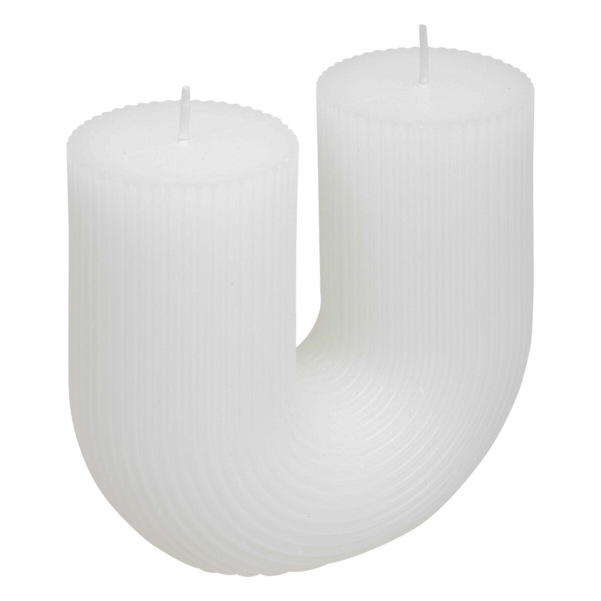 U-Shaped Candle 'Demi' with Dual Wicks
