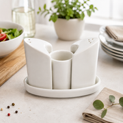 4-Piece Porcelain Pepper Shaker Set