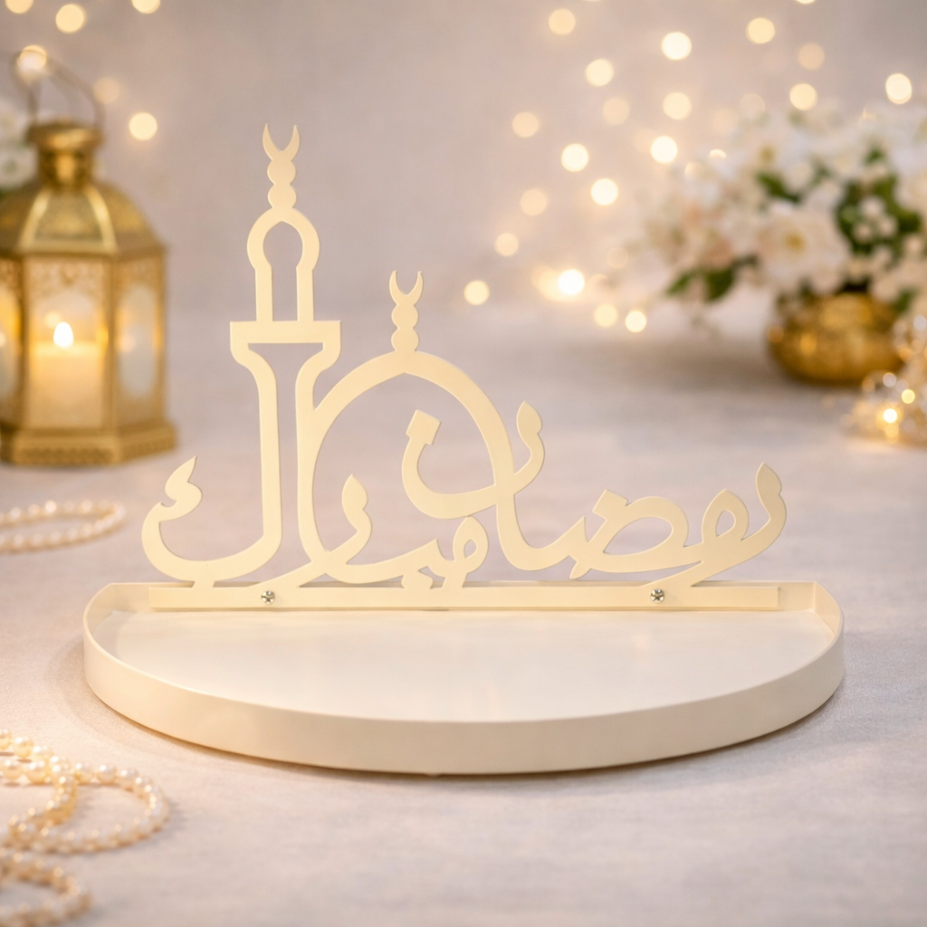 Ramadan Karim Half Round Tray