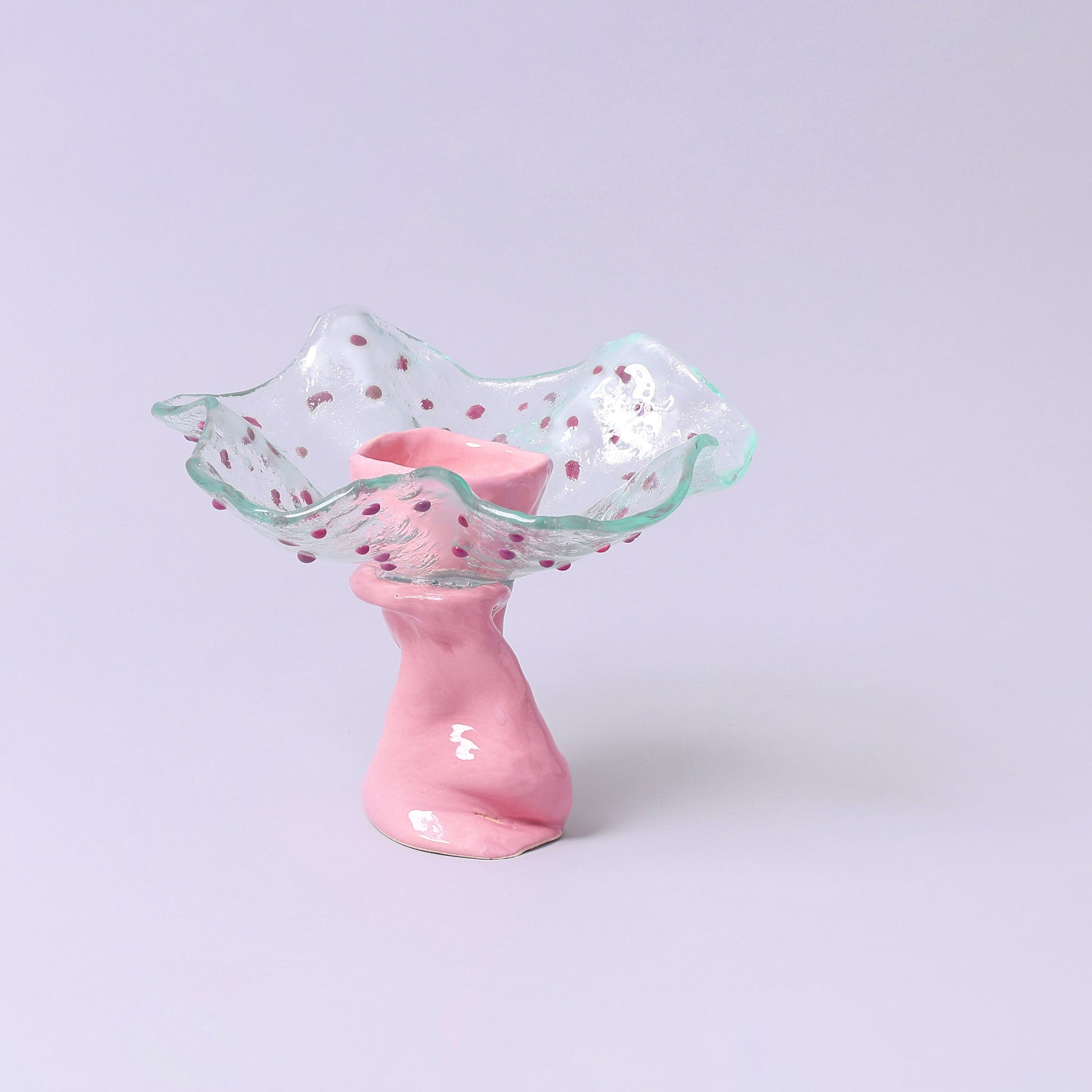 Handmade Glass Ceramic Serving Bowl