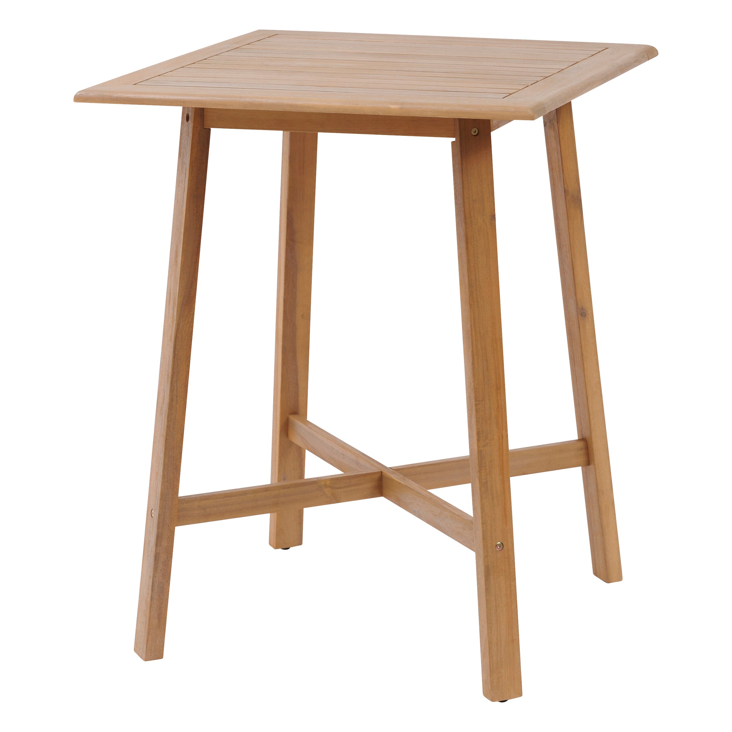 TIWI High Table Acacia, Square Outdoor Table, FSC Certified, 4-Seater