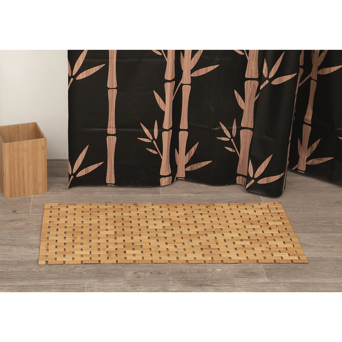 Anti Slippery Mat Bamboo Non-Slip Grating 45x100cm Humidity Resistant