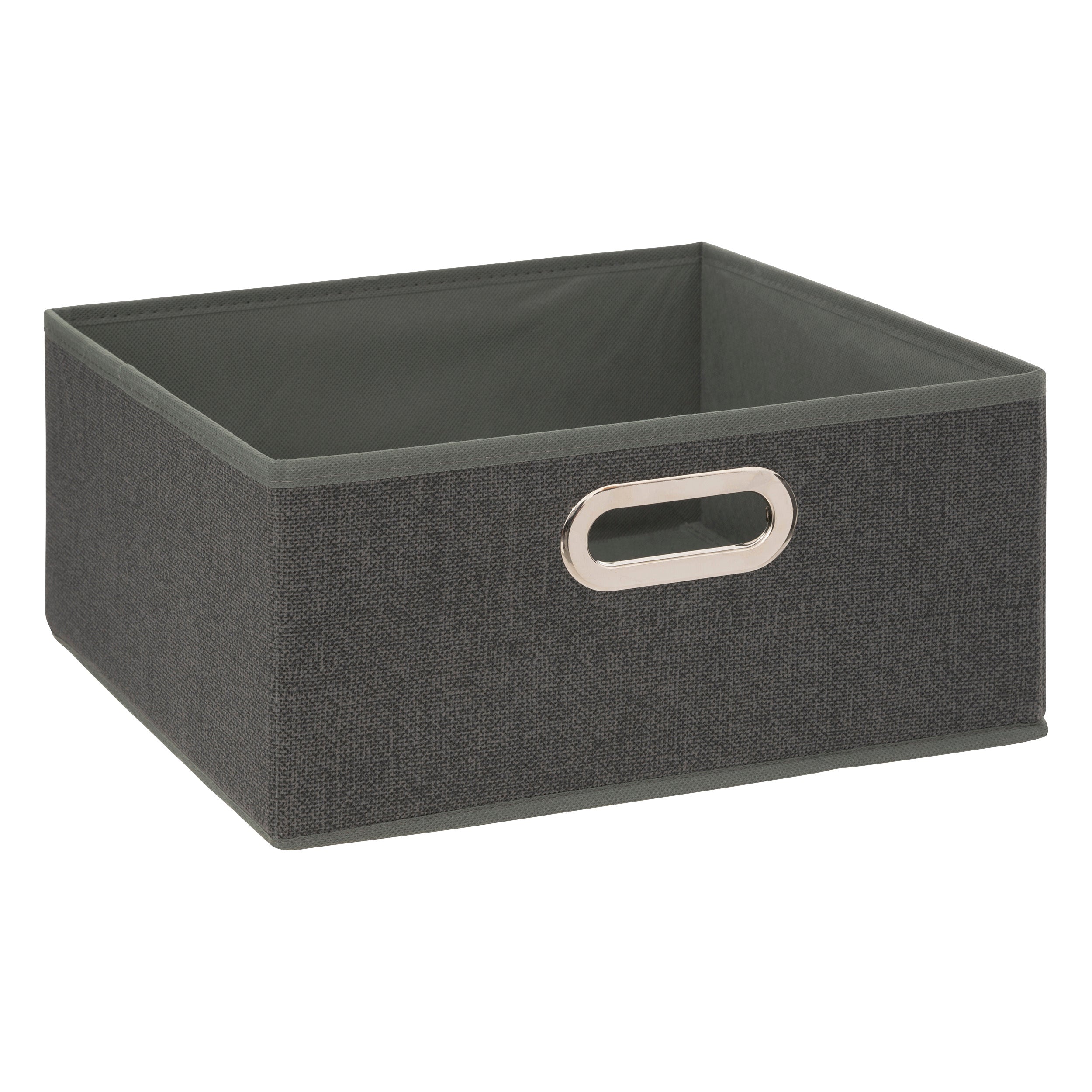 Linen Storage Box - 31x31x15.3 cm CARDBD/PP linen-effect organizer