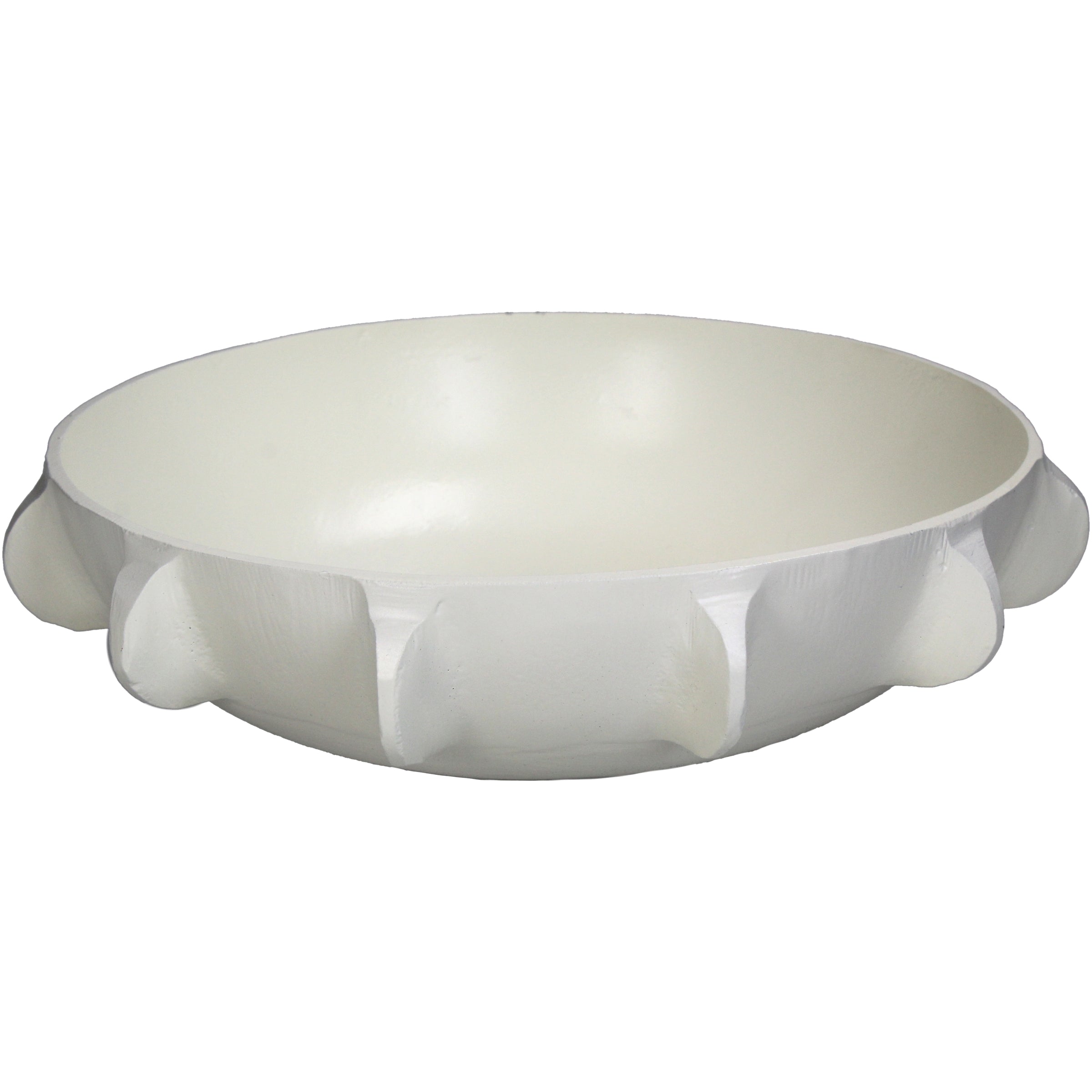 Ivory Aluminium Decorative Bowl