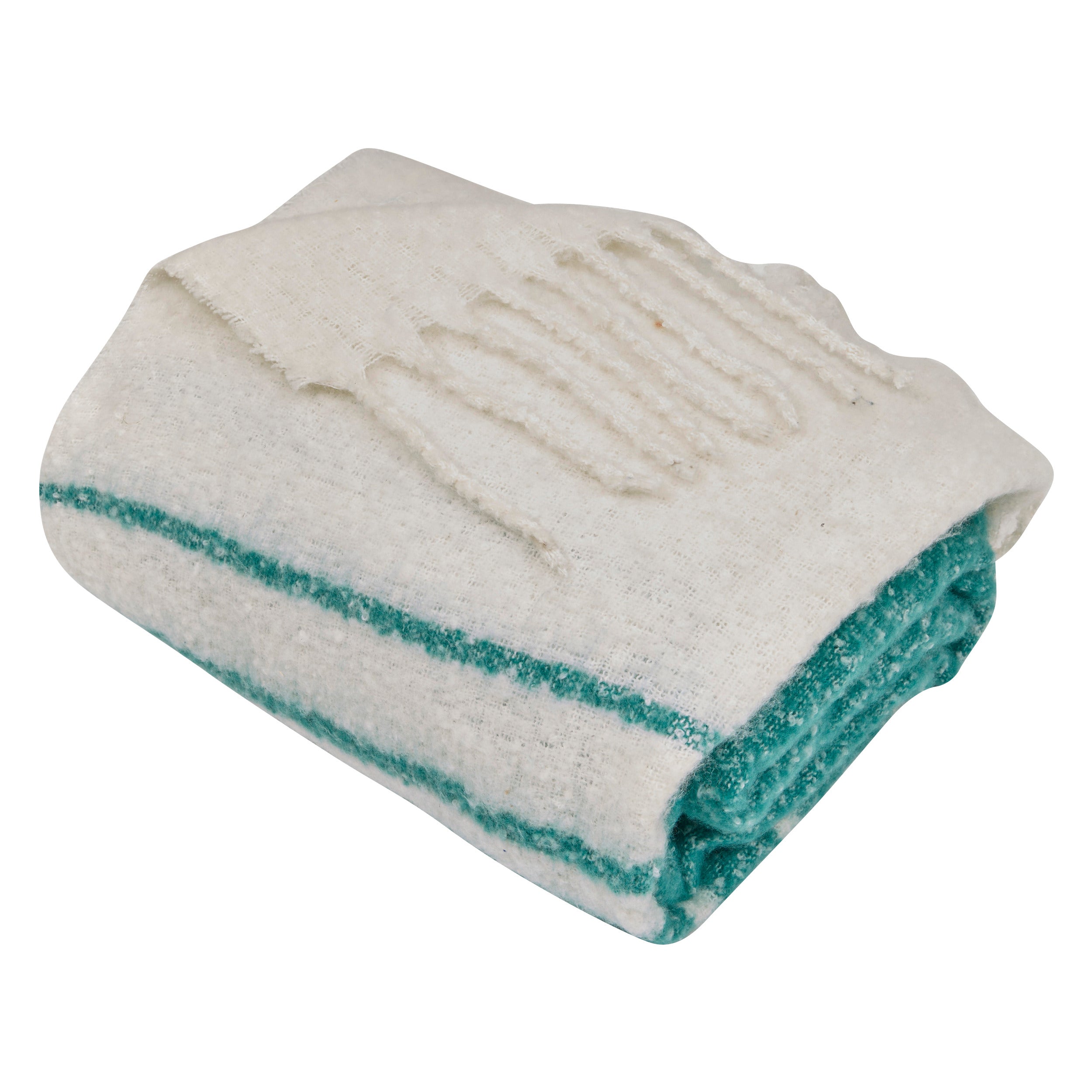 Mohair Effect Plaid "Flow" Throw - OEKO-TEX Polyester, 170 x 130 cm