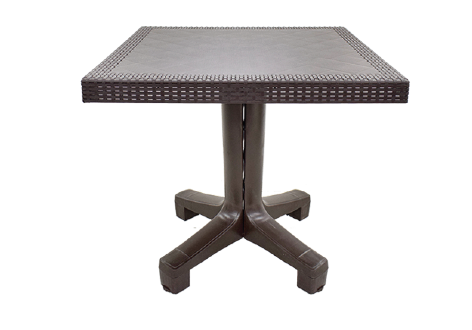 Romba Square Table with Rattan Design