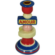 Amour Dolomite Candlestick Holder Multi-Color 10 x 10 x 19.7 cm