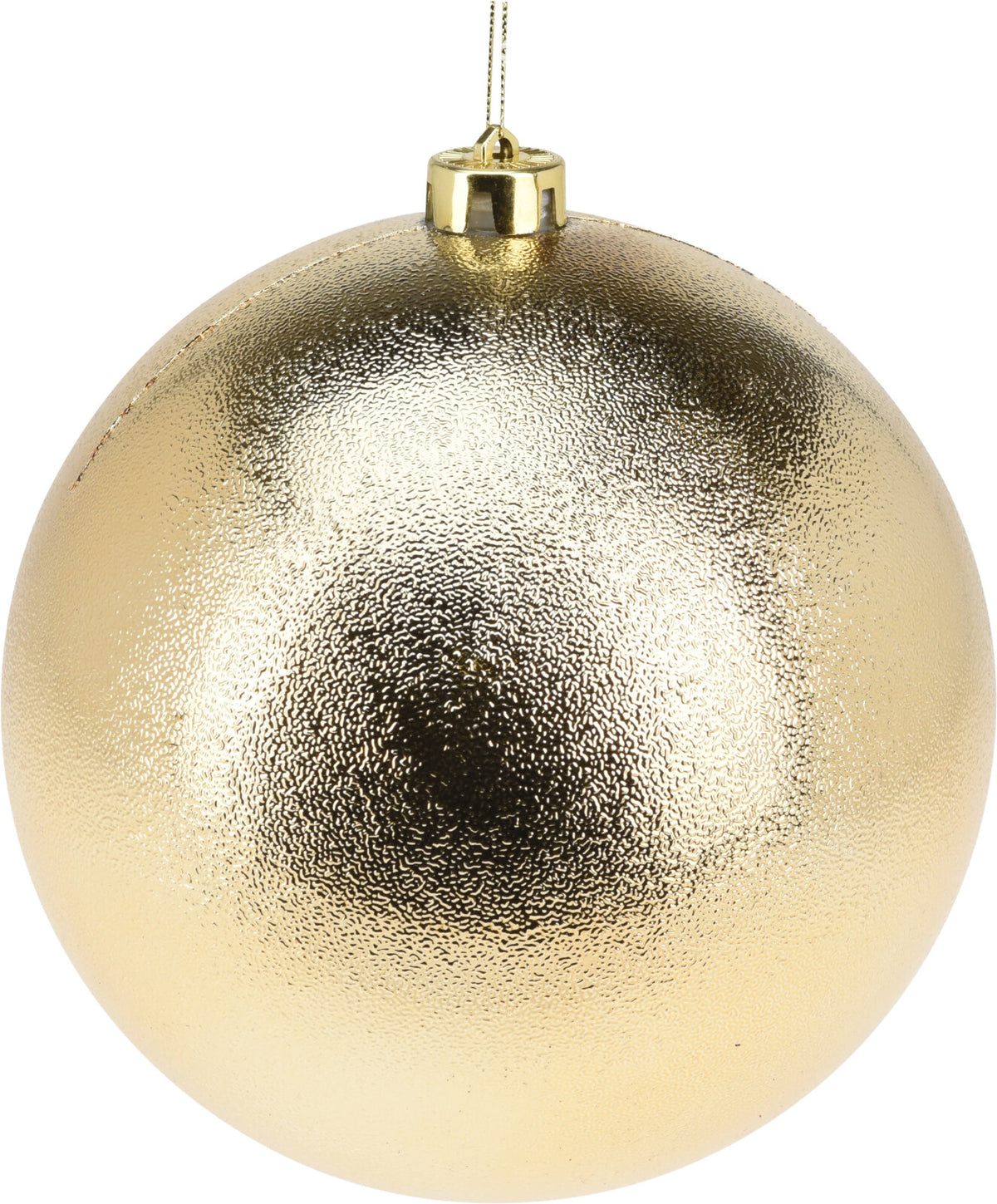 Xmas Ball 18 cm Plastic Christmas Bauble - Gold & Red Finishes