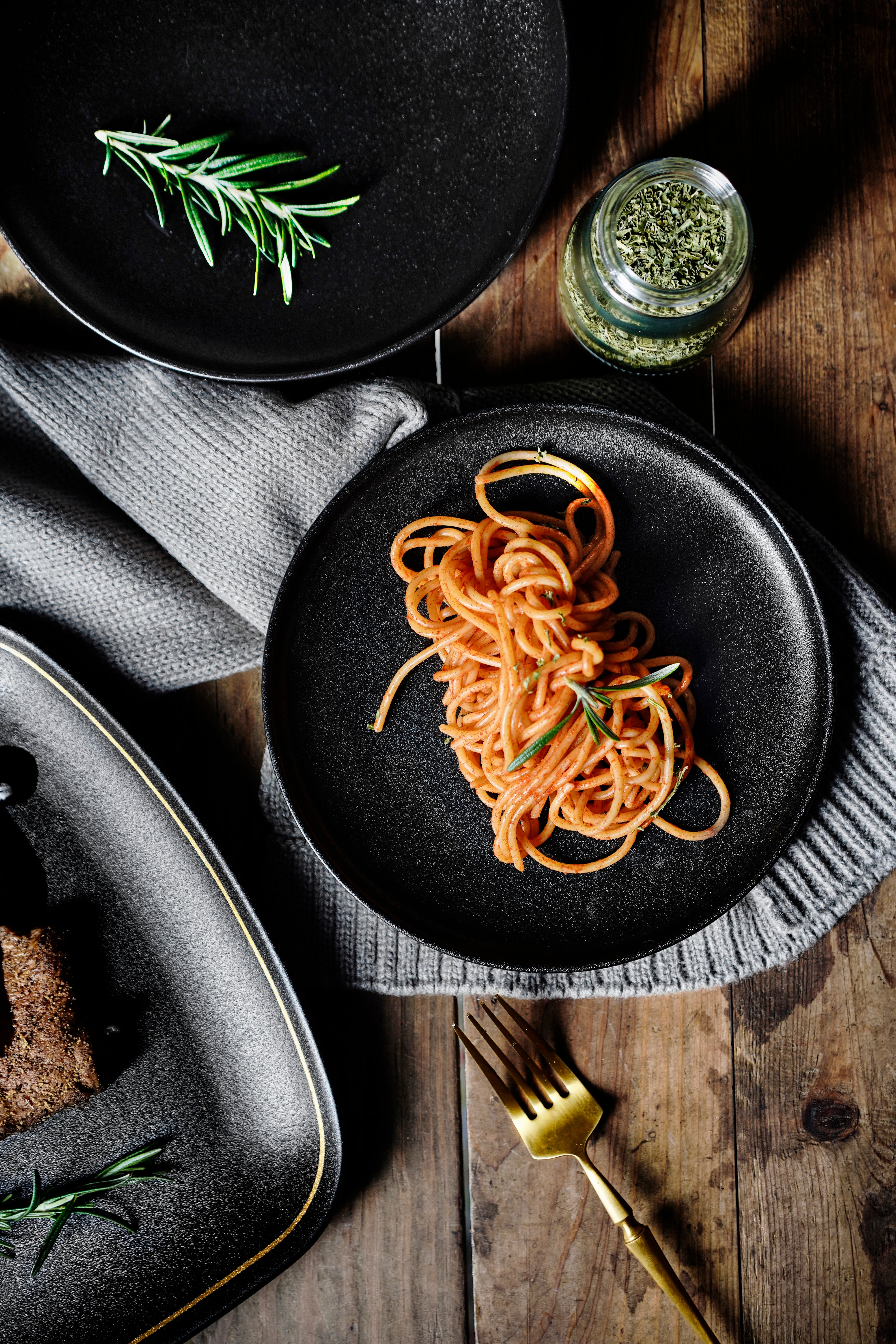 Dessert Plate Stoneware Black 19x19x2 cm