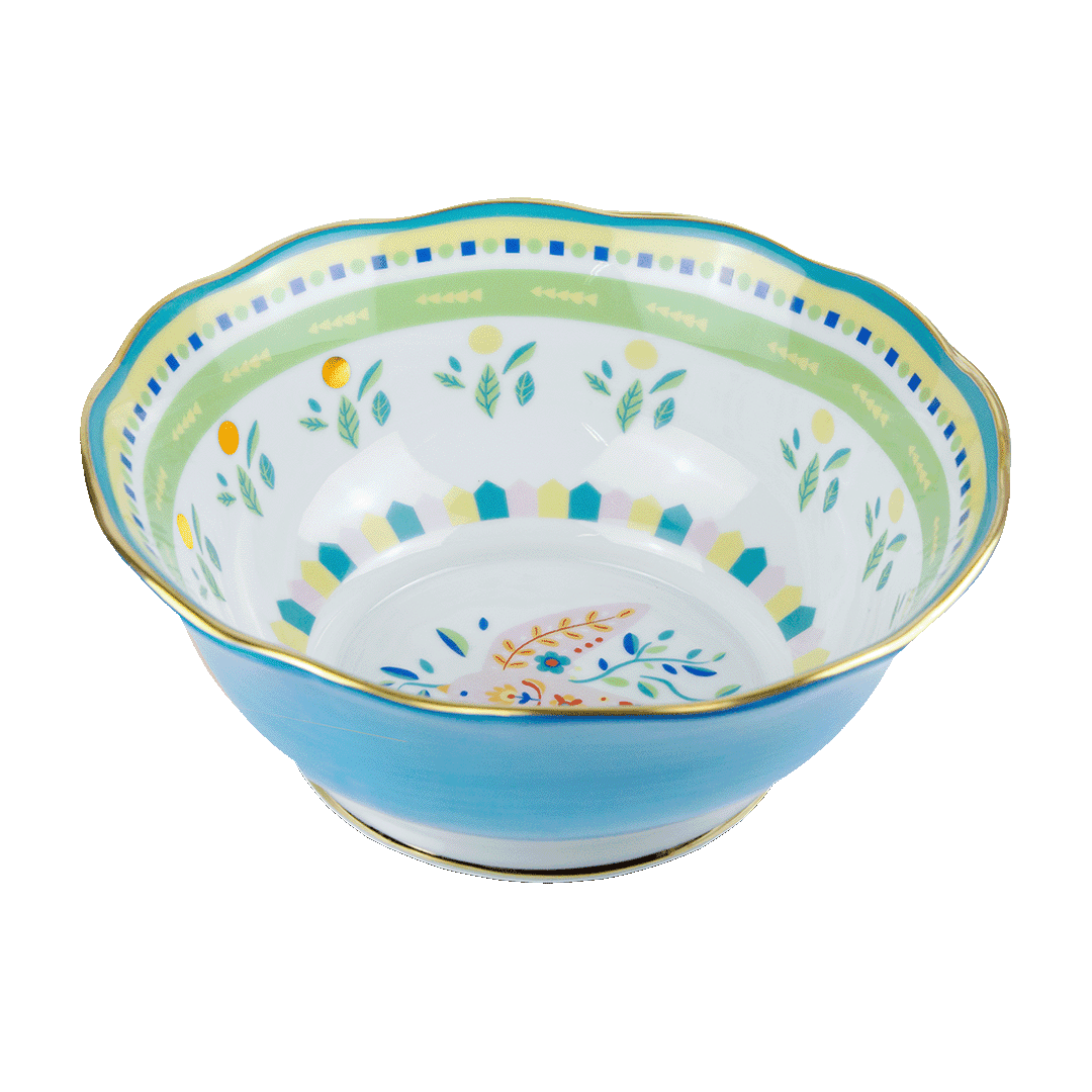 Salad Bowl Small Bird - Porcelain Mamma Mia Collection 26cm