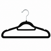 Set of 5 Velvet Suit Hangers – Black