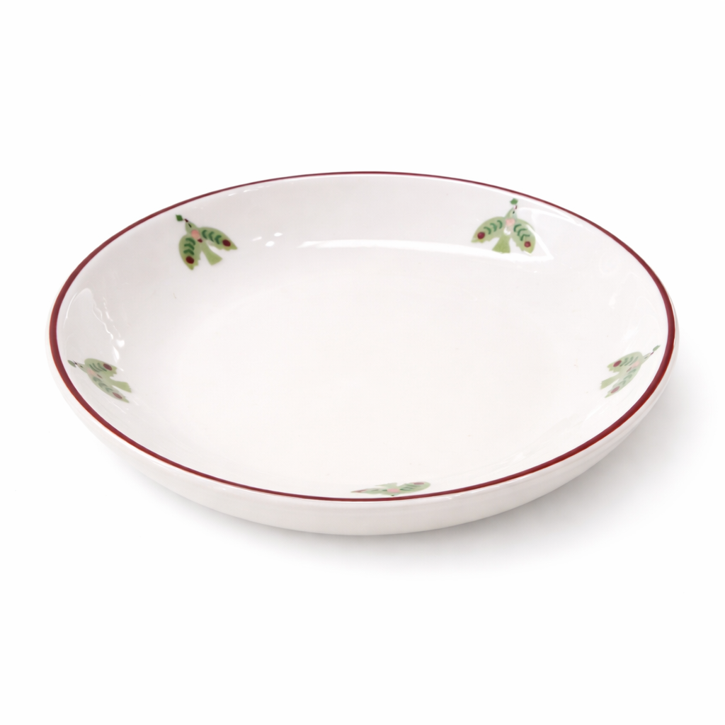 Handmade Deep Porcelain Plate 20 cm Moon Design