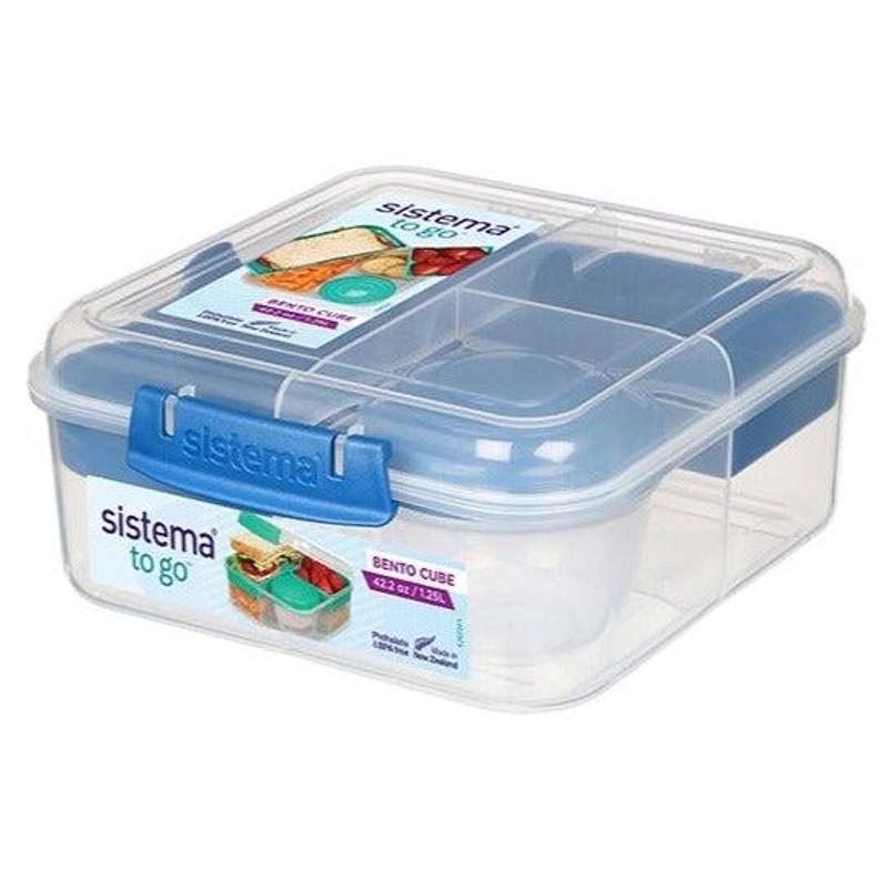 To Go Cube Bento Box with Yogurt Pot – 1.25L