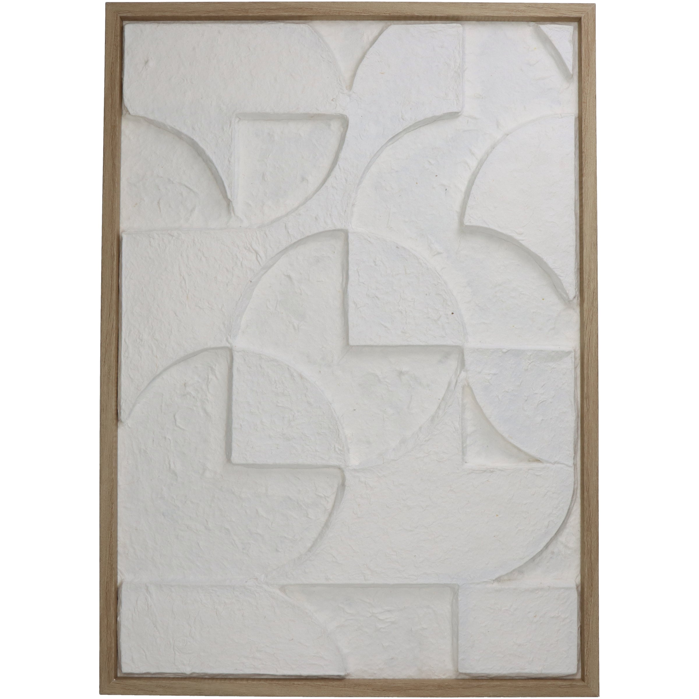 Natural 3D Wall Plaque with Wood Frame