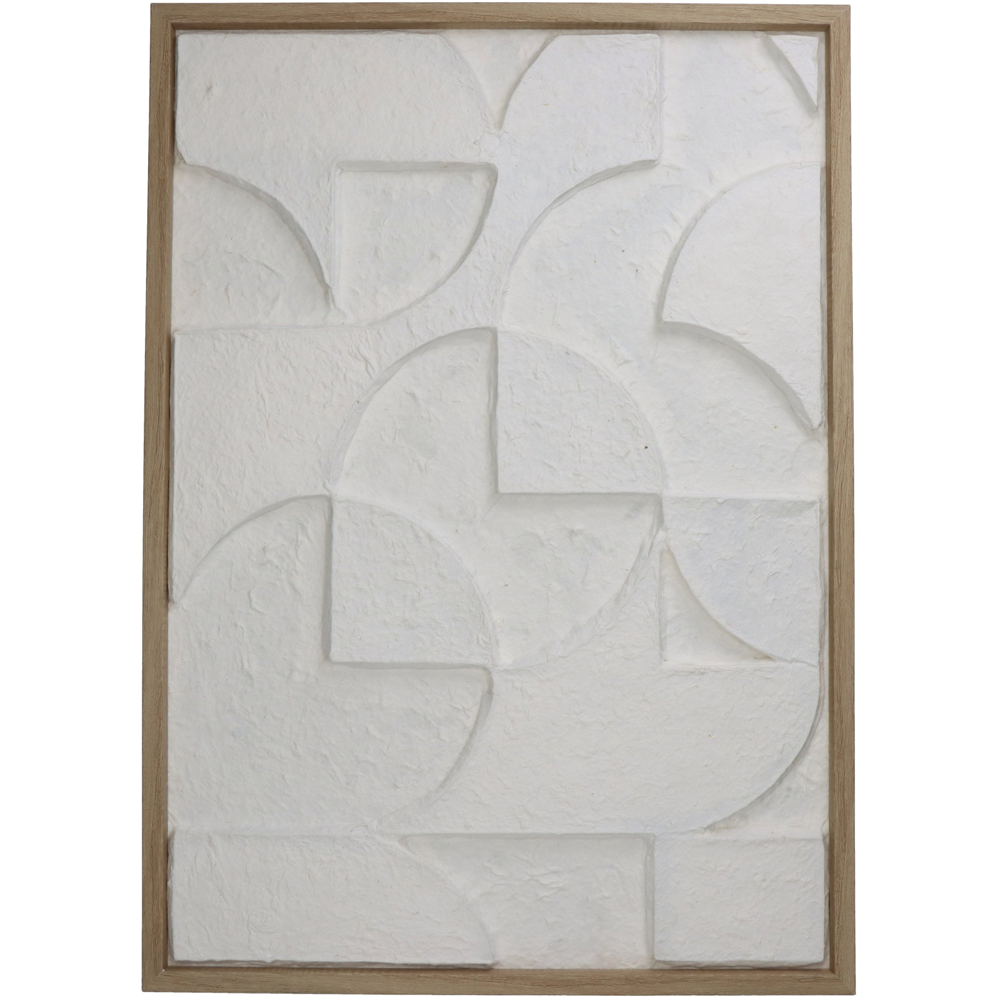 Natural 3D Wall Plaque with Wood Frame