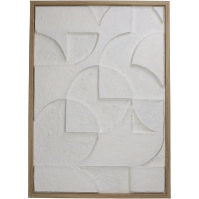 Natural 3D Wall Plaque with Wood Frame