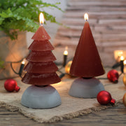 Tree Candle Set - Winter Colors Home Decoration
