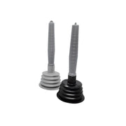 Accordion Plunger - Durable Drain Pump, Grey & Black, Two Sizes